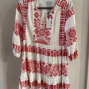 Milly-red and white size 4 dress